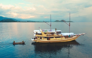 Luxury Komodo Tour 4D3N from Labuan Bajo Flores to Lombok, explore Komodo dragons, pink beaches, and stunning islands aboard an exclusive cruise.